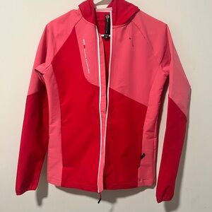 Vibrant Red and Pink Women's Hoodies